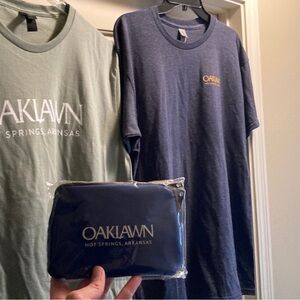 Oaklawn Park Hot Springs Arkansas Two (2) T-Shirts plus Travel Fanny Pack NWOT
